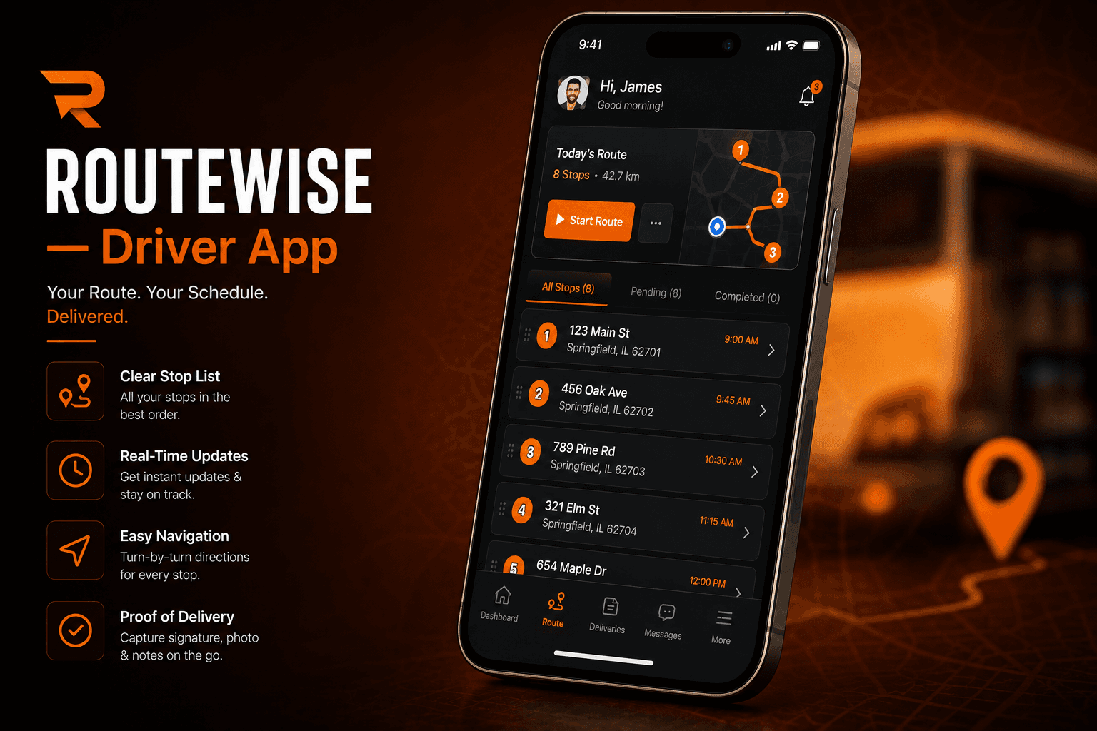 RouteWise — screenshot 2